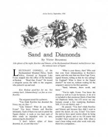 Sand and Diamonds By Victor Rousseau Read online