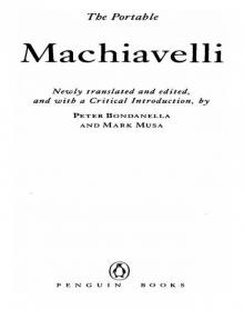 The Portable Machiavelli Read online