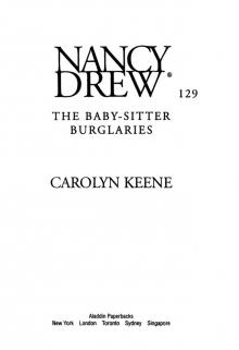 The Baby-Sitter Burglaries Read online