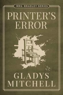 Printer's Error (Mrs. Bradley) Read online