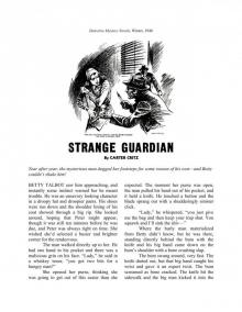 Strange Guardian by Carter Critz Detective Mystery Novels, Winter, 1948 Read online