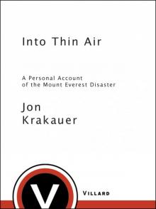 Into Thin Air Read online