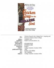Chicken Soup for the College Soul Read online