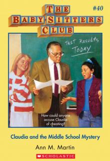 Claudia and the Middle School Mystery Read online