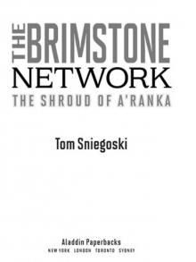 The Shroud of A'Ranka (Brimstone Network Trilogy) Read online