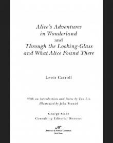 Alice's Adventures in Wonderland and Through the Looking Glass (Barnes & Noble Cla Read online