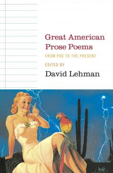 Great American Prose Poems: From Poe to the Present Read online