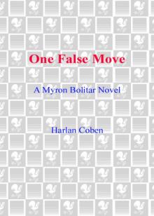 One False Move: A Myron Bolitar Novel Read online