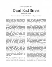 Dead End Street by Owen Fox Jerome (pseudonym of Oscar J Read online