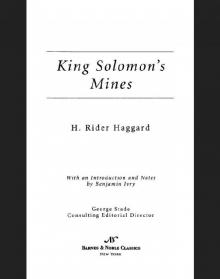 King Solomon's Mines (Barnes & Noble Classics Series) Read online