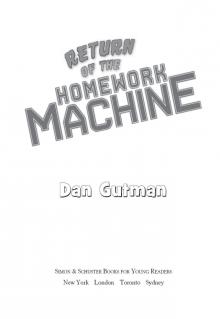 Return of the Homework Machine Read online