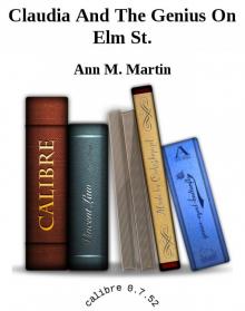 Claudia And The Genius On Elm St. Read online