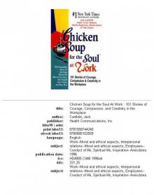Chicken Soup for the Soul at Work Read online