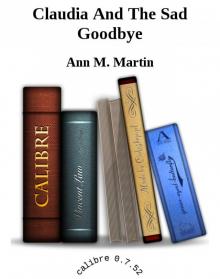 Claudia And The Sad Goodbye Read online