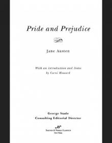 Pride and Prejudice (Barnes & Noble Classics Series) Read online