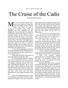 The Cruise of the Cadis by Raymond S Read online