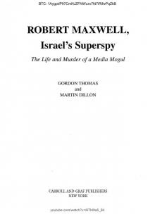 Robert Maxwell, Israel's Superspy Read online