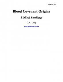 Blood Covenant Origins Read online
