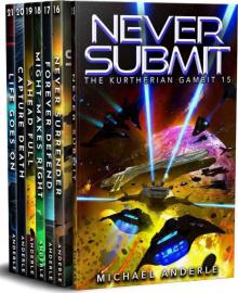 Kurtherian Gambit Boxed Set Three: Books 15-21, Never Submit, Never Surrender, Forever Defend, Might Makes Right, Ahead Full, Capture Death, Life Goes On (Kurtherian Gambit Boxed Sets Book 3)