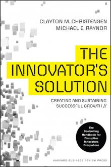 The Innovator's Solution