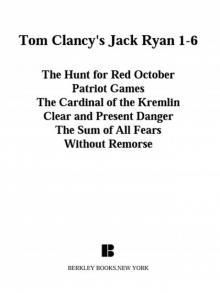 Tom Clancy's Jack Ryan Books 1-6
