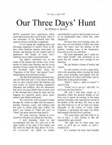 Our Three Days’ Hunt By William A Read online