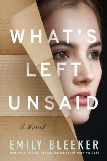 What's Left Unsaid Read online