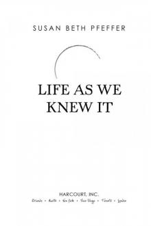 Life as We Knew It Read online