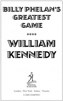 Billy Phelan's Greatest Game Read online