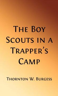 The Boy Scouts in A Trapper's Camp Read online