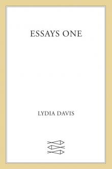 Essays One Read online