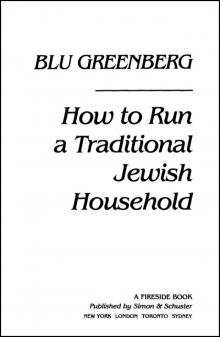 How to Run a Traditional Jewish Household Read online