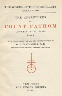 The Adventures of Ferdinand Count Fathom — Complete Read online