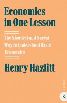 Economics in One Lesson Read online