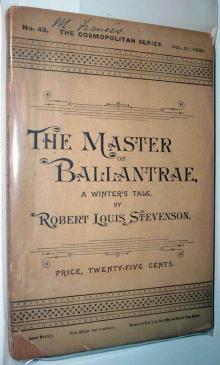 The Master of Ballantrae: A Winter's Tale