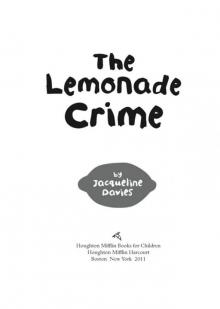 The Lemonade Crime Read online