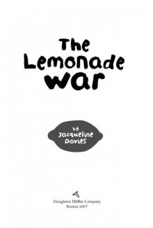 The Lemonade War Read online
