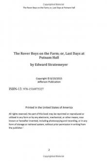 The Rover Boys on the Farm; or, Last Days at Putnam Hall Read online