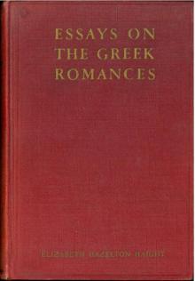 Essays on the Greek Romances