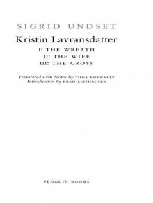 Kristin Lavransdatter Read online