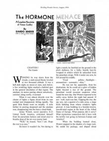 The Hormone Menace by Eando Binder Read online