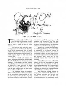 Crimes of Old London: The Scoured Silk by Marjorie Bowen Read online