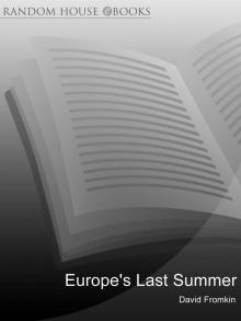 Europe's Last Summer Read online