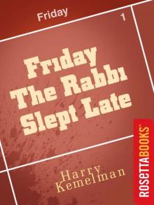 Friday the Rabbi Slept Late Read online