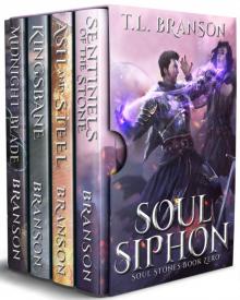 Soul Siphon: Set includes four books: Midnight Blade, Kingsbane, Ash and Steel, Sentinels of the Stone (Soul Stones) Read online