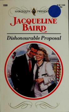 Dishonourable Proposal Read online