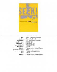Seek!: Selected Nonfiction Read online
