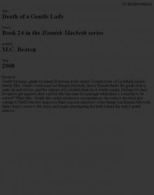 Hamish Macbeth 24 (2008) - Death of a Gentle Lady Read online