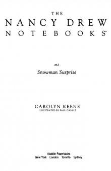 The Snowman Surprise (Nancy Drew Notebooks) Read online