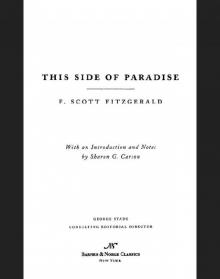 This Side of Paradise (Barnes & Noble Classics Series)